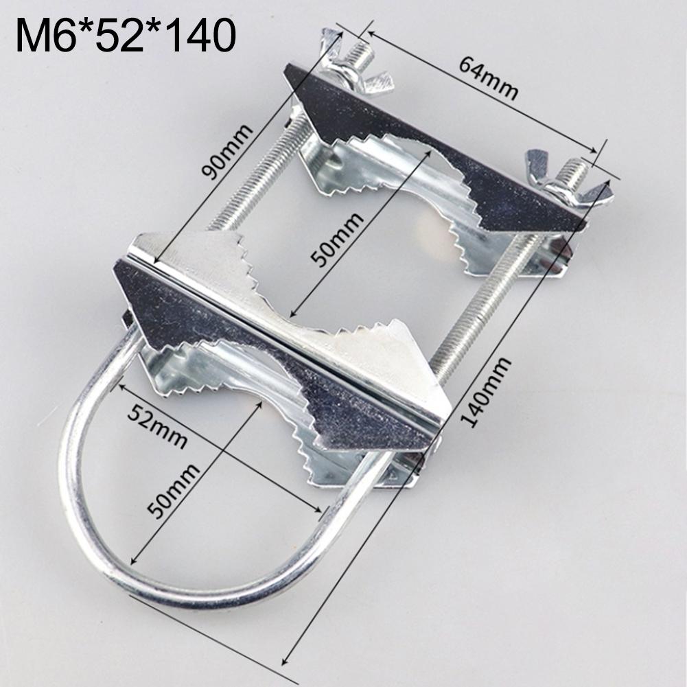 Secure antenna fixing clamp for mounting round pipes with diameter 1 to 18 inches heavy duty metal mast mounting bracket