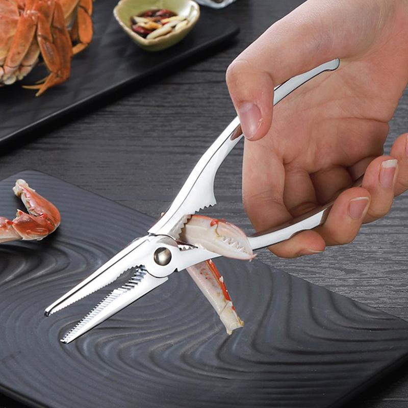 Picking Crab Meat Is Easy Seafood Tool Set Crab Crackers Picks Spoons Set Stainless Steel Pliers Lobster Clamp Pliers Clip