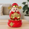 Chinese Style God Of Fortune Sculpture Auto Shaking God of Wealth Car Ornament  Home Decoration