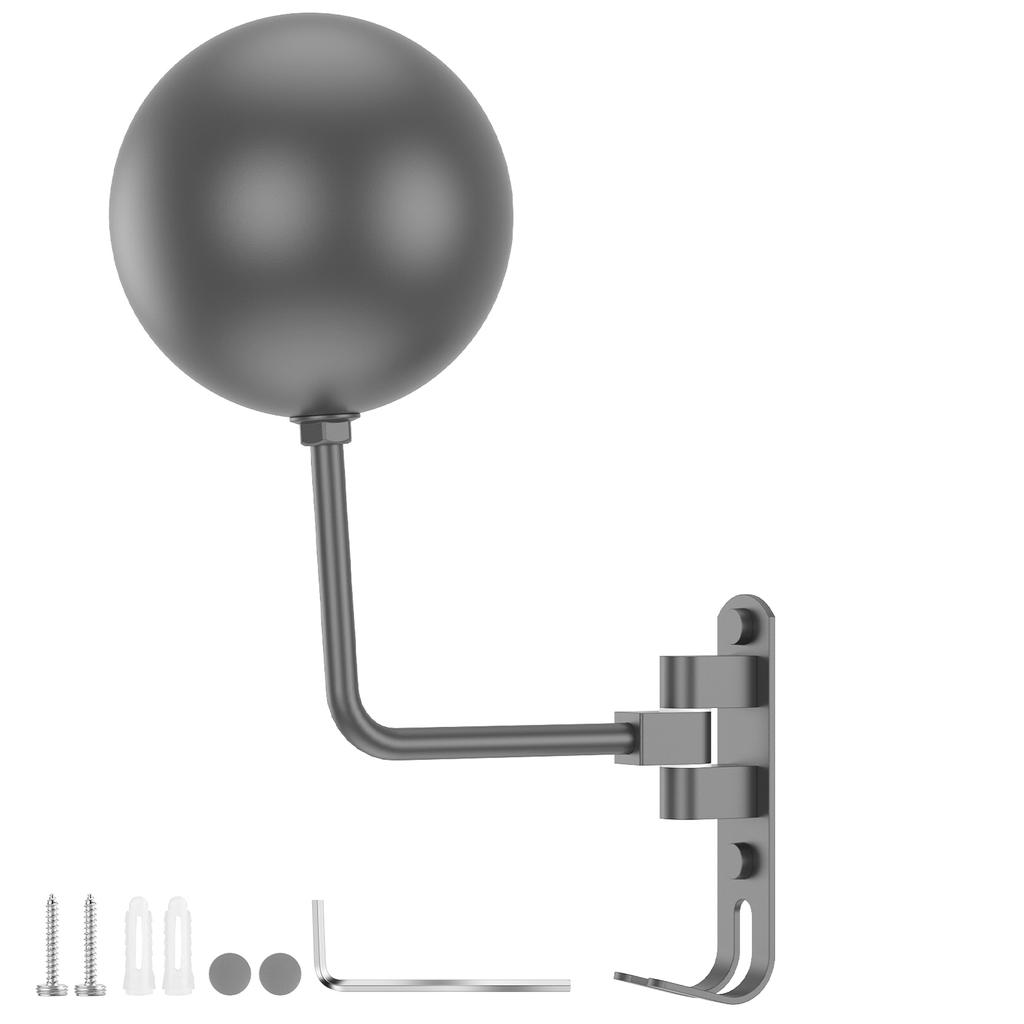 Стойка для шлема мотоцикла, настенное крепление, держатель для шлема с крючком, поворот на 180°, вешалка для шлема велосипеда для домашнего гаража, органайзер