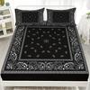 Комплект постельного белья Paisley Mandala Black в стиле бохо для взрослых, комплект постельного белья с наволочкой для спальни