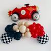 41Pcs Racing Car Balloon Garland Set Foil Balloon Racing Checkered Balloon Vintage Red Racing Theme Boy Birthday Party Decor