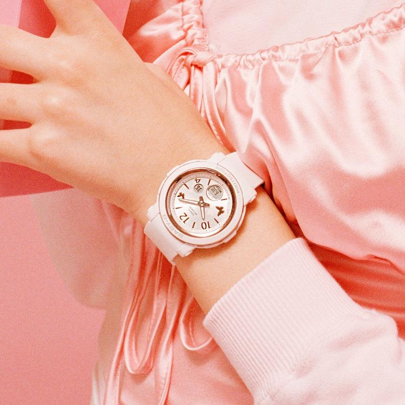 Casio Мужские Аналоговые Кварцевые Часы BGA-290BD-7A из Смолы, Водонепроницаемые 100M, Ударопрочные