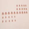 Simple, clean and light French style, wind removable manicure sheet 30 pieces press on nails