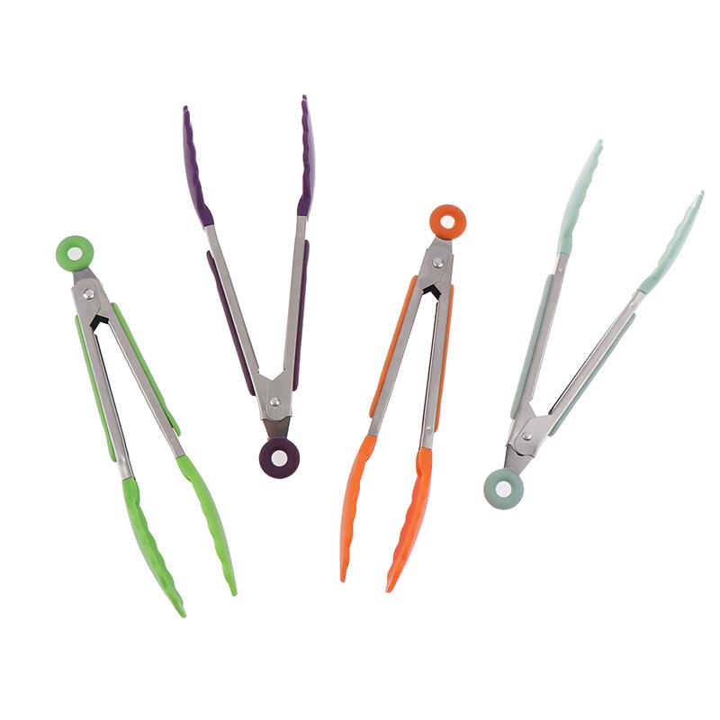 1 шт. 7 дюймов зажим для еды из нержавеющей стали зажим для еды для барбекю гриль стейк зажим для еды нескользящая ручка щипцы для хлеба вечерние кухонные аксессуары для приготовления пищи