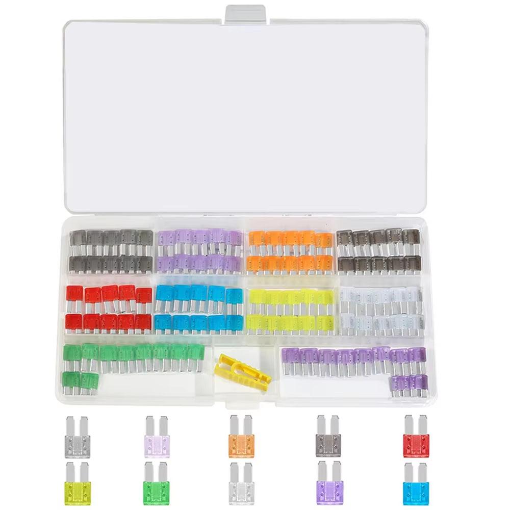 Micro 2 Blade Fuse ATR/APT Micro2 Fuse ATR/APT Blade Fuse Kit for Car Boat Truck SUV Automotive Replacement Fuses (100 PCS) Fuse Holders1
