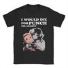 New Arrival Team Punch Punch the monkey Baby Monkey Holding  T Shirt for Men Women  Cotton Tshirts Short Sleeve Clothes