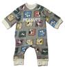 Snoopy 75th Anniversary Art Front Baby 80 [TAKIHYO] Coverall, Opening, Clothes, 215151619, Charcoal,