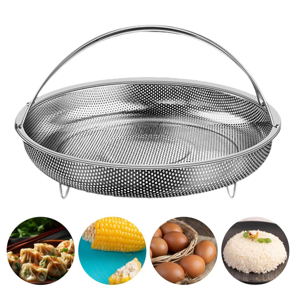 Stainless Steel Steamer Basket Food Large Capacity Veggie Strainer