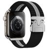 Nylon Watch Band for Apple Watch Series 10 Ultra 9 8 7 SE 6 5 4 3 2 1 46mm 49mm 45mm 44mm 42mm Stripe Design Parachute Buckle Strap