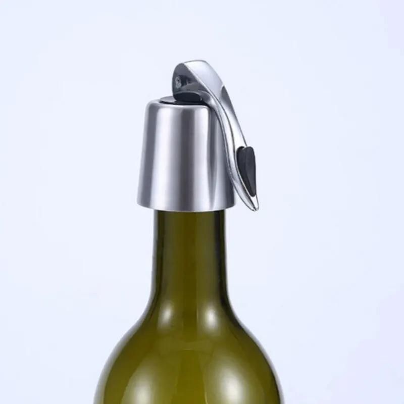 Wine Bottle Stopper Reusable Leakproof Silicone Beverage Bottle Sealer Kitchen Bar Tools Fresh Sealing Plug 7