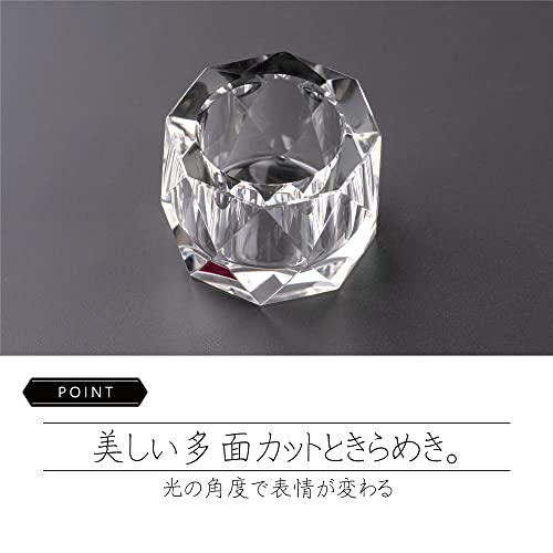 Мини-набор для буддийского алтаря Плутон Прозрачный (5 штук, 2,5 дюйма) - Хрустальная буддийская алтарная утварь - Современная и стильная (чистый) - Курильница, Ваза для цветов, Ca