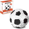 Football Block Set, 800 Polyhedral Spherical Block Set, Creative Block Engineering Puzzle Toy, Boys' 3D Sports Football
