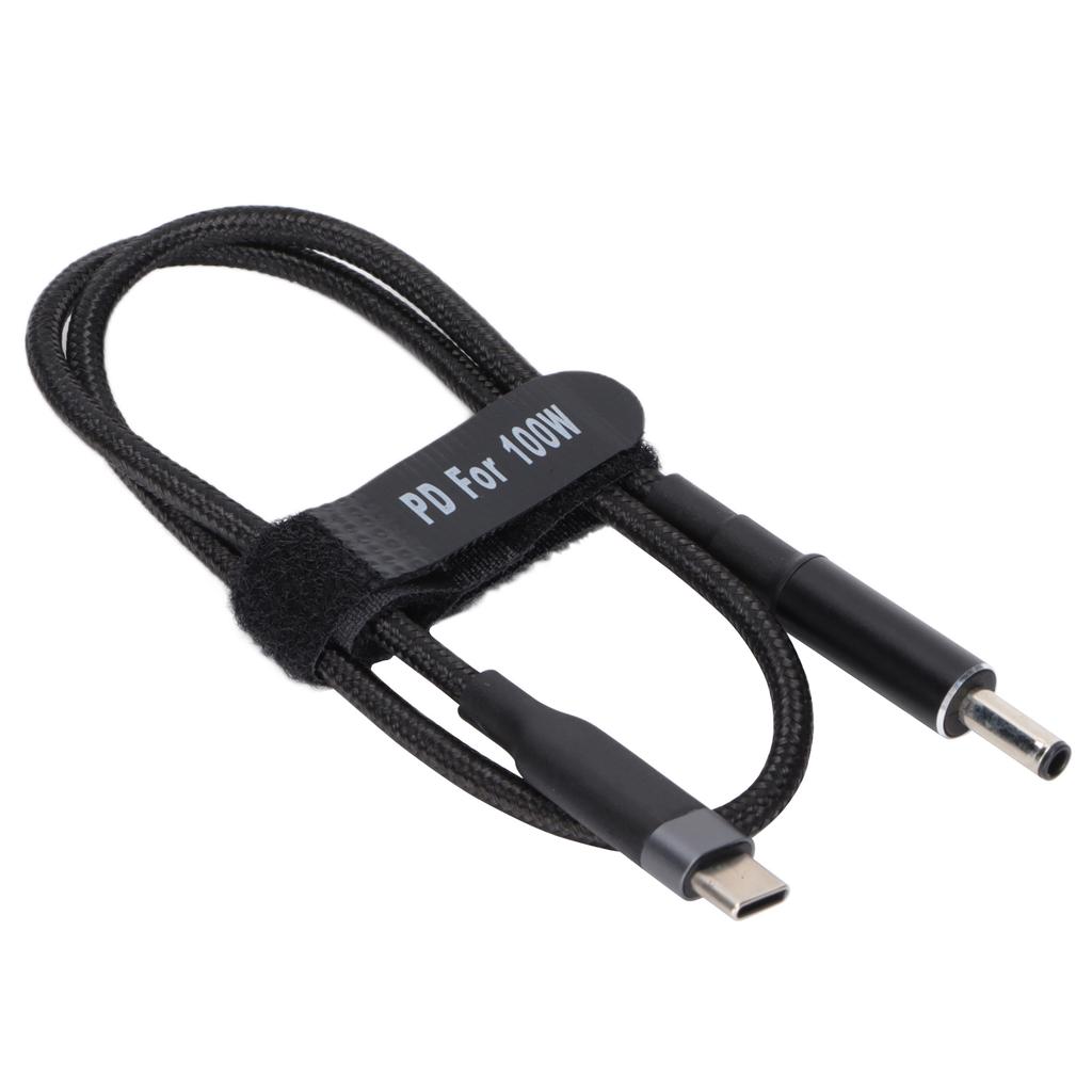 Кабель питания для ноутбука 100 Вт PD Быстрая зарядка USB C на штекер постоянного тока Стабильный износостойкий кабель питания для ноутбука для дома и офиса