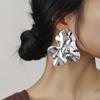 Exaggerated European And American Liquid Metal, Sweet And Cool, Niche Irregular Design, Personality, Cold Wind Earrings