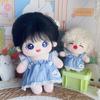 Cowboy Cotton Doll Denim Strap Skirt Doll Accessories Cotton Doll Idol Dolls Overalls  As Kids Gift