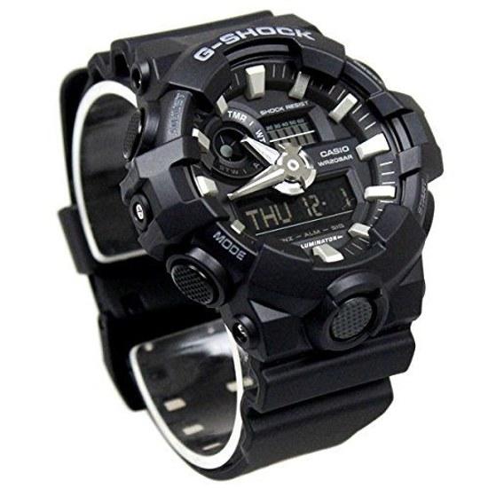 Полиция Силы самообороны G-SHOCK 20 АТМ Водонепроницаемые Ана-Диджи Пластиковый ремешок Часы Мужские (ГА-700-1А ГА-700-1Б ГА-700-4А) (ГА-700-1Б (Черный Б))