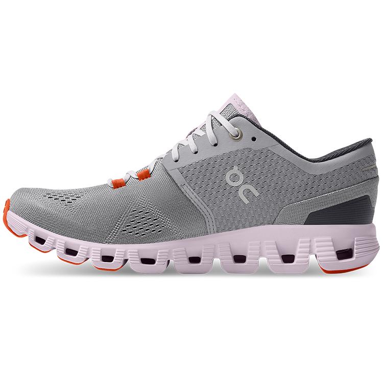 On Running Cloud X Серо-стальной Лилиево-розовый Женские 40.99041