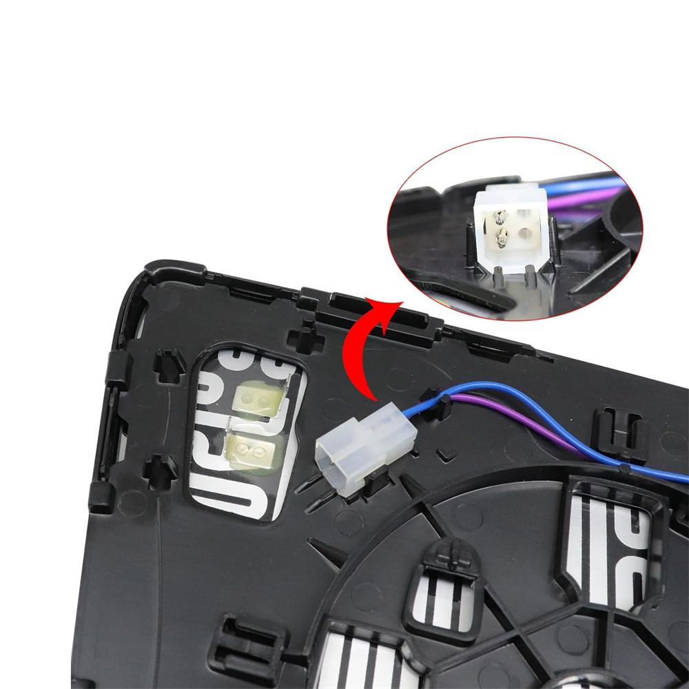 Зеркальное стекло левое со стороны водителя с подогревом и сигналом для Toyota Tundra Sequoia 2007-2017