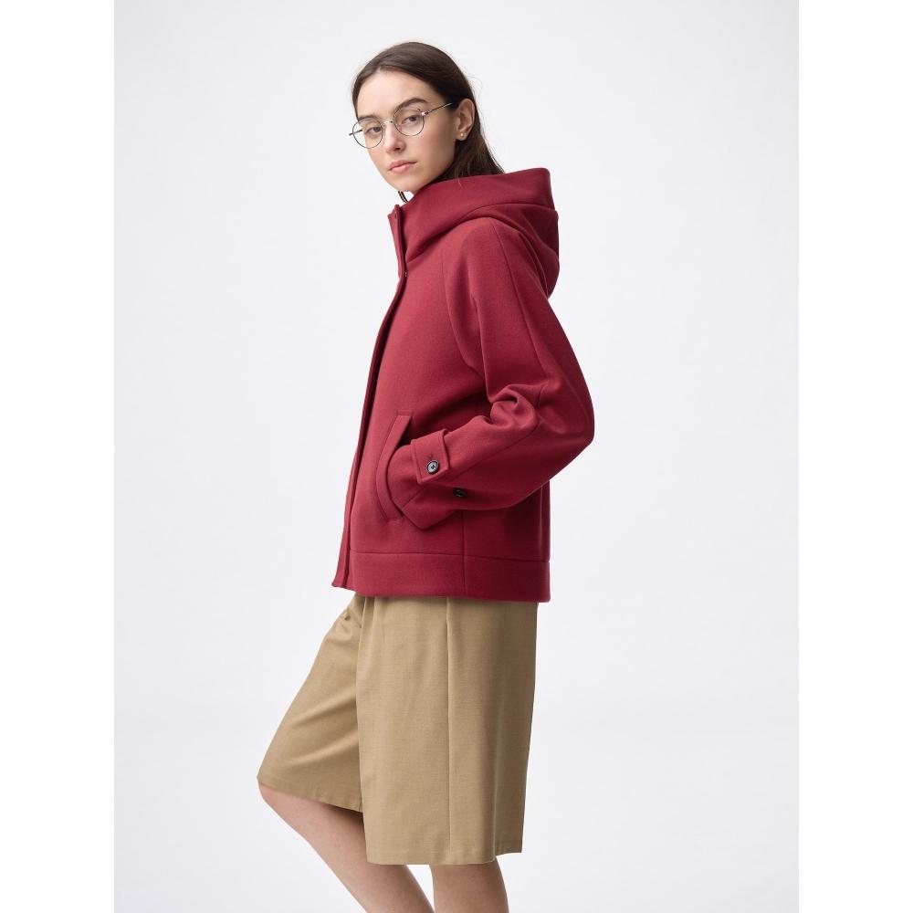 GU by Uniqlo Уютное короткое худи-пальто из мельттона  Зимний товар 2025