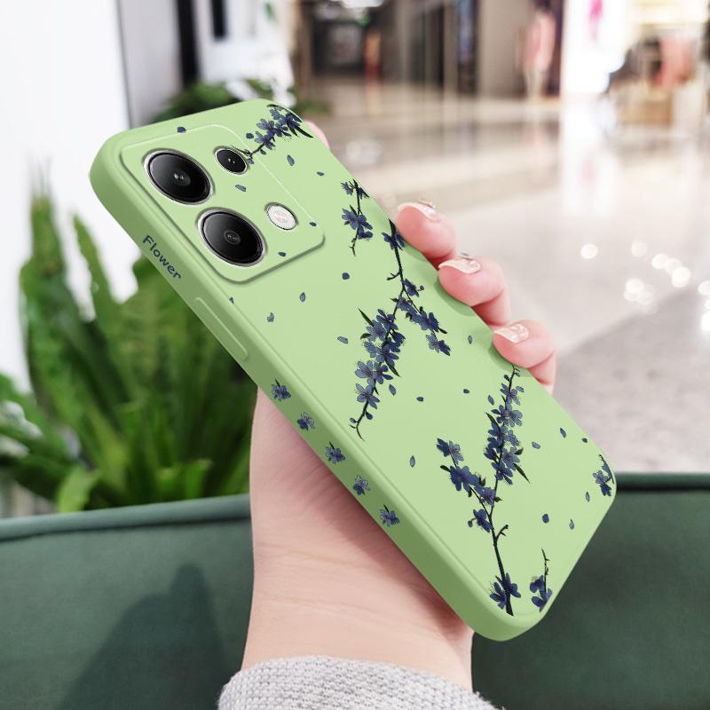 Чехол для телефона 'Цветущие ирисы' для Xiaomi Redmi Note 14 13 12 12S 11 11S 10 10S 9 9S Pro Plus 4G 5G Жидкий силиконовый чехол