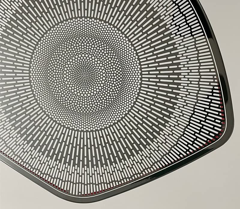 Накладки на динамики MEKOMEKO из нержавеющей стали для нового Toyota Corolla Cross (Сентябрь 2021 года и позже), Набор из 4 предметов, Черный, CRS-YXKB