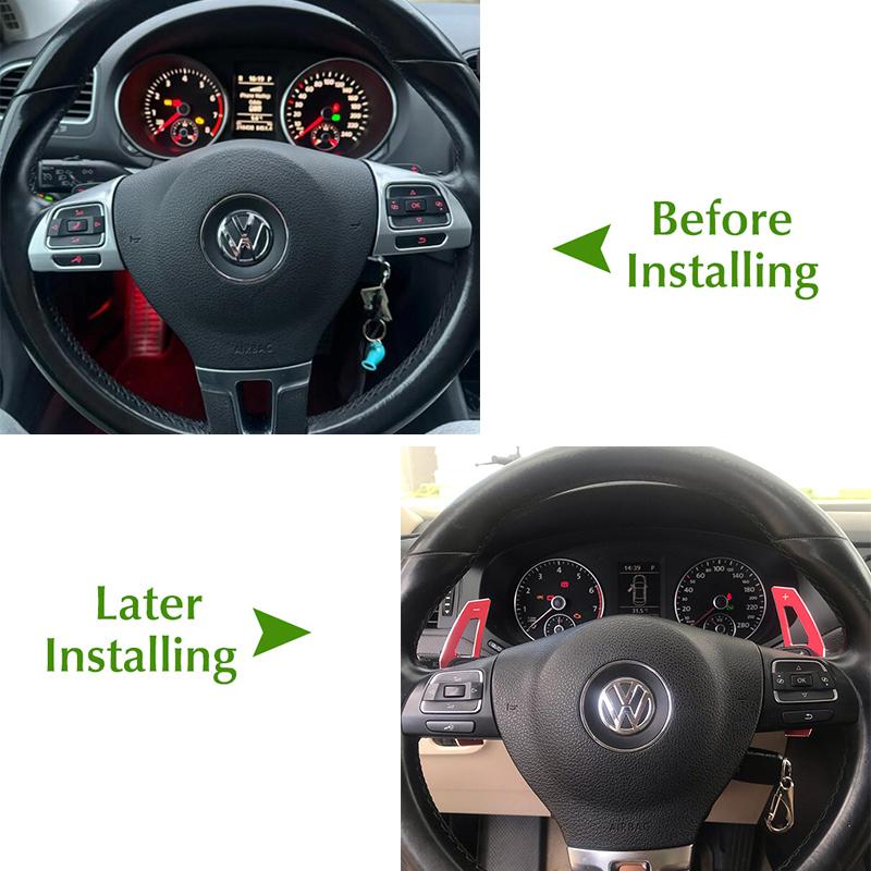 2026 Hot VOLKSWAGEN DSG Steering Wheel Paddle Extension Shift Cover For VW Golf 5 6 MK6 GTI R Jetta MK5 Passat B6 B7 CC Polo Sha zf5