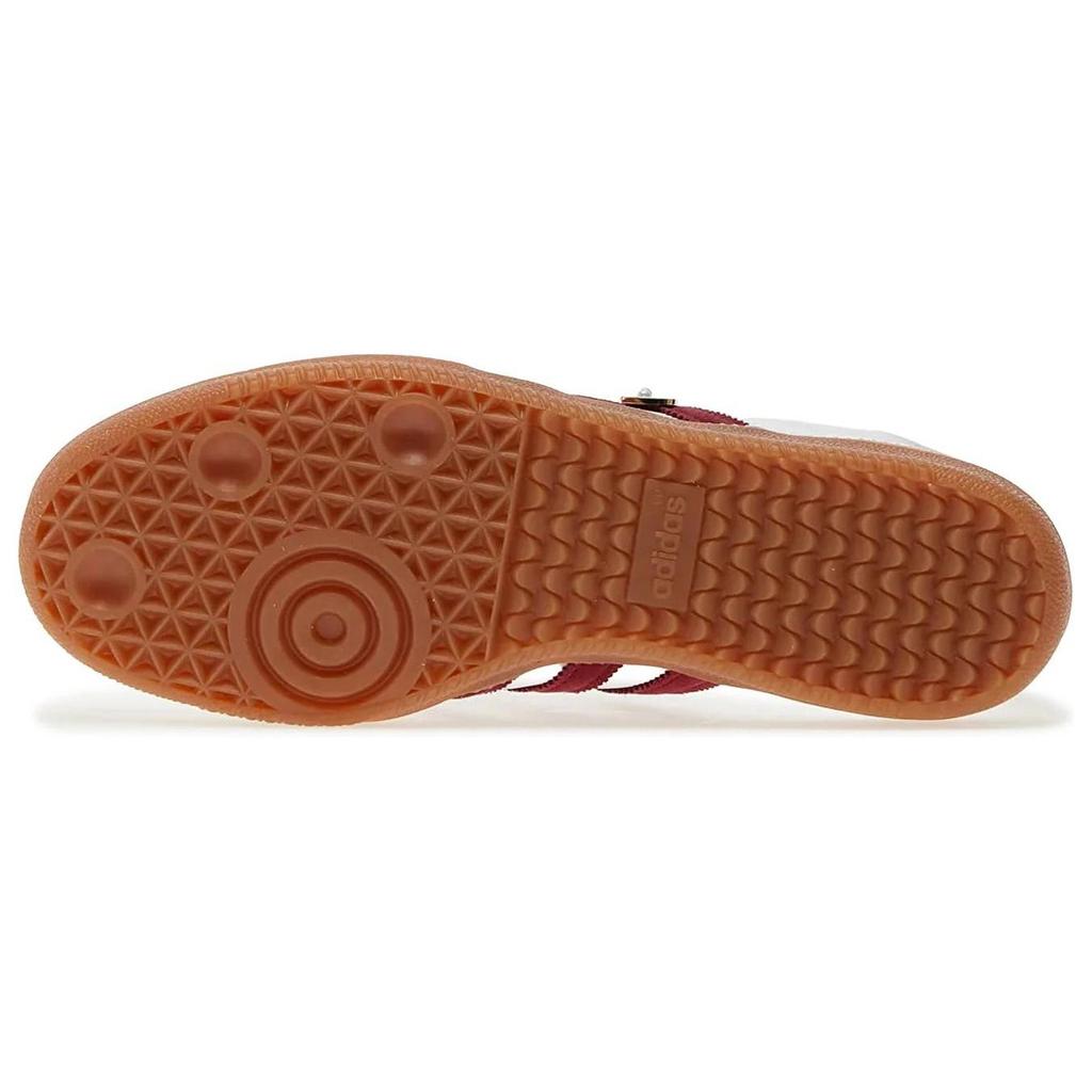 Спортивный и Роскошный x adidas Samba OG Белый Основной Бордовый Унисекс Кроссовки Обувь-Белый Облачно-Белый IF5660
