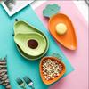 1pcs Huge Cute Avocado Shape Ceramic Fruit Salad Plate Snack Dish Rice Soup Bowl Tableware Supplies 6.5 Inch WF