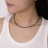 Kiee Oshimu (Silver925) 202 Black Silver Beads Necklace