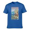 Unisexs Cotton Tshirt With Handpainted Style Fox Playing Lute Print Casual Outdoor Themed Short Sleeve Tee
