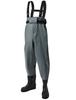 excel Waist High Wader 70D Gray SS (Felt Sole) OH-002F
