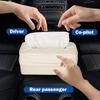 Car Tissue Holder, Standard PU Leather Napkin Organizer For Backseat, Extra Large Fits 120-150 Tissues Per Box, 9.84'' X 3.94'' X 5.51'' (Beige)
