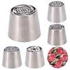 Stainless Steel Flower Squeeze Mouth Large Size Cream Nozzles for Cupcake Decoration