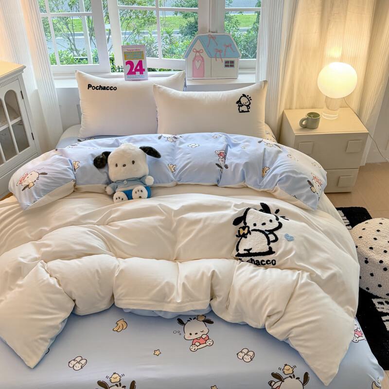 Lìláng Набор постельного белья с вышивкой Hello Kitty
