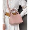 IELGY Ladies Sweet Pink Lychee Pattern Stylish Small Commuter Shoulder Bucket Bag