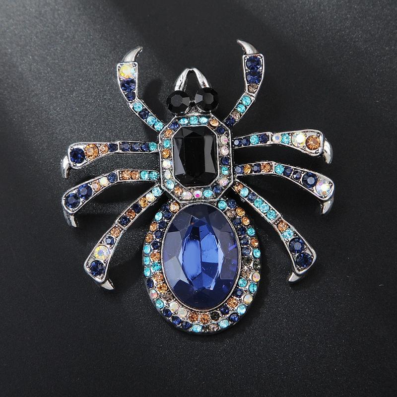 Luxury Exaggerated Spider Brooch Women Clothing Coat Jewelry Accessries Gift