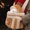 Carrier Bag for Small Pet Dog Carrier Backpack Portable Cat Travel Carrier Winter Pet Cage Plush Warm Carrier for Kitten