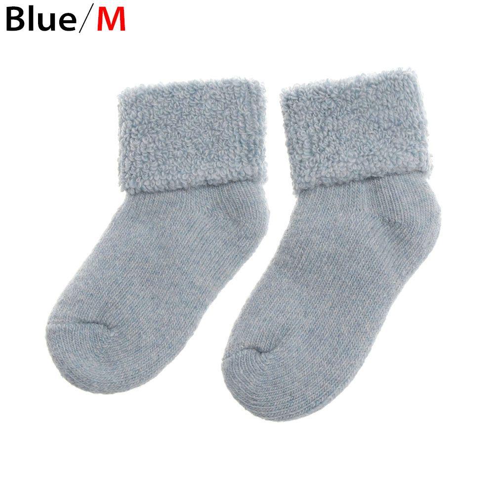 Comfortable Kids Woolen Socks Candy Colors 0~8 Years Childen Baby Stocking Winter Thick Warm Soft Snow Floor Socks Gifts