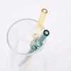 3pcs Pineapple Reusable Straw High Borosilicate Glass Straw Sets Milk Tea Juice Cocktail Straw Set with Brush Bar Accessories