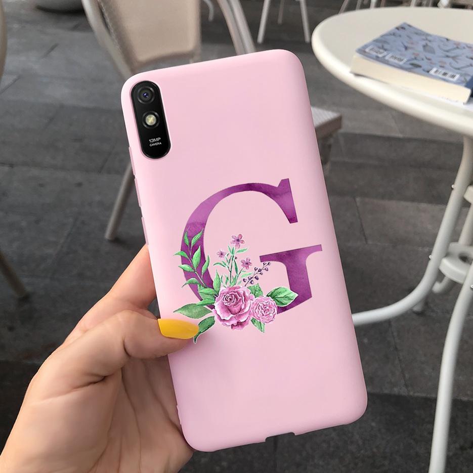 Для Xiaomi Redmi 9A Чехол Силиконовый Мягкий ТПУ Задняя Защитная Крышка Телефона Для Xioami Redmi 9AT 9 A Redmi9A T Милые Буквы Чехлы Сумки