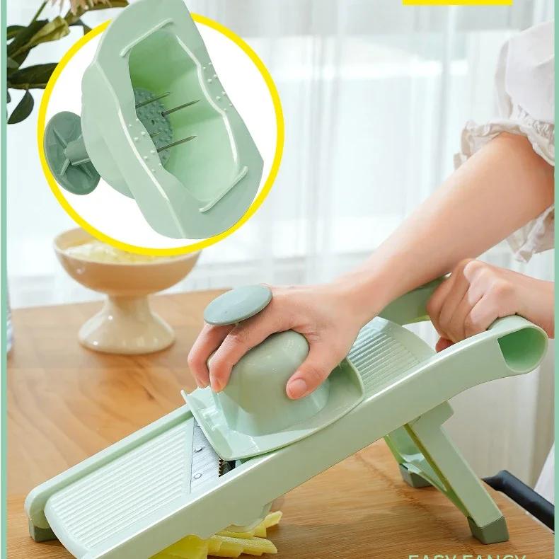 Multifunctional Vegetable Cutter Onion Chopper Manual Safe Not Hurting Your Hands Food Shreds Grater Kitchen Vegetable Slicer