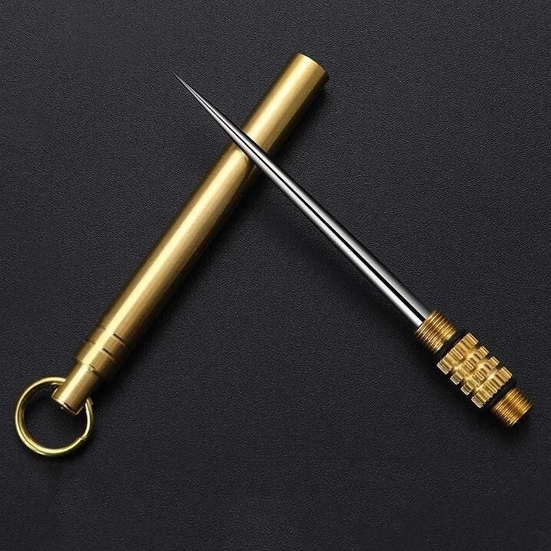 Титановая зубочистка для самообороны, выживания, брелок для пикника, гаджет для кемпинга на открытом воздухе