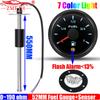 ZMFJH Указатель уровня топлива Pointer 2" 52MM с предупреждением 7-цветная подсветка Автомобиль Лодка 0-190 Ом Датчик уровня топлива 100-550 мм Опционально