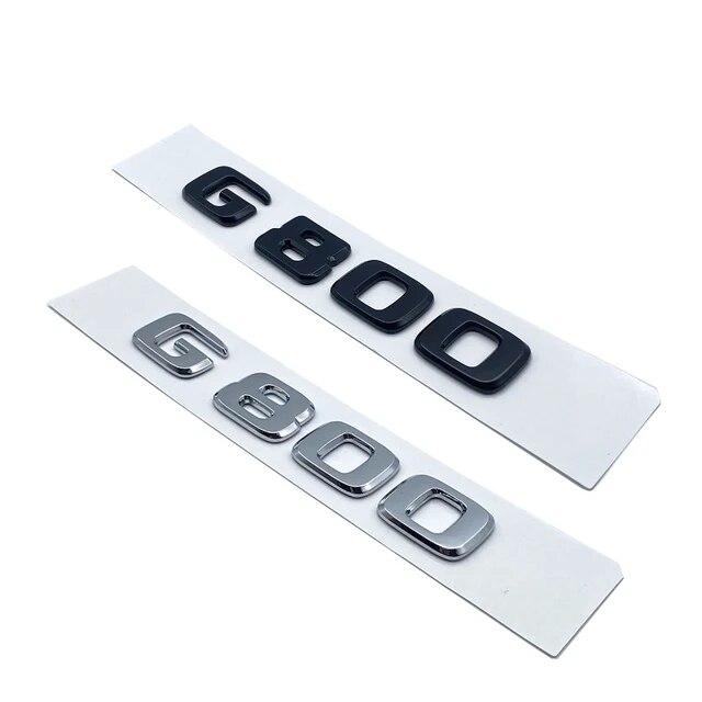 3D ABS черный, серебристый буквы G800 800 BITURBO эмблема для Mercedes Benz Brabus G автомобильное крыло багажника сзади W464 наклейка с логотипом