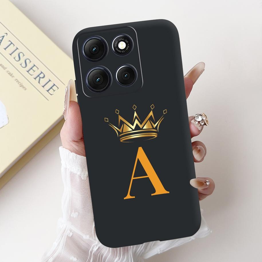 Для Motorola Moto G86 Чехол-аккумулятор Милые Счастливые Буквы Корона Цветок Мягкий Силиконовый Задний Чехол Для Moto G56 G86 5G G86Power Защитный
