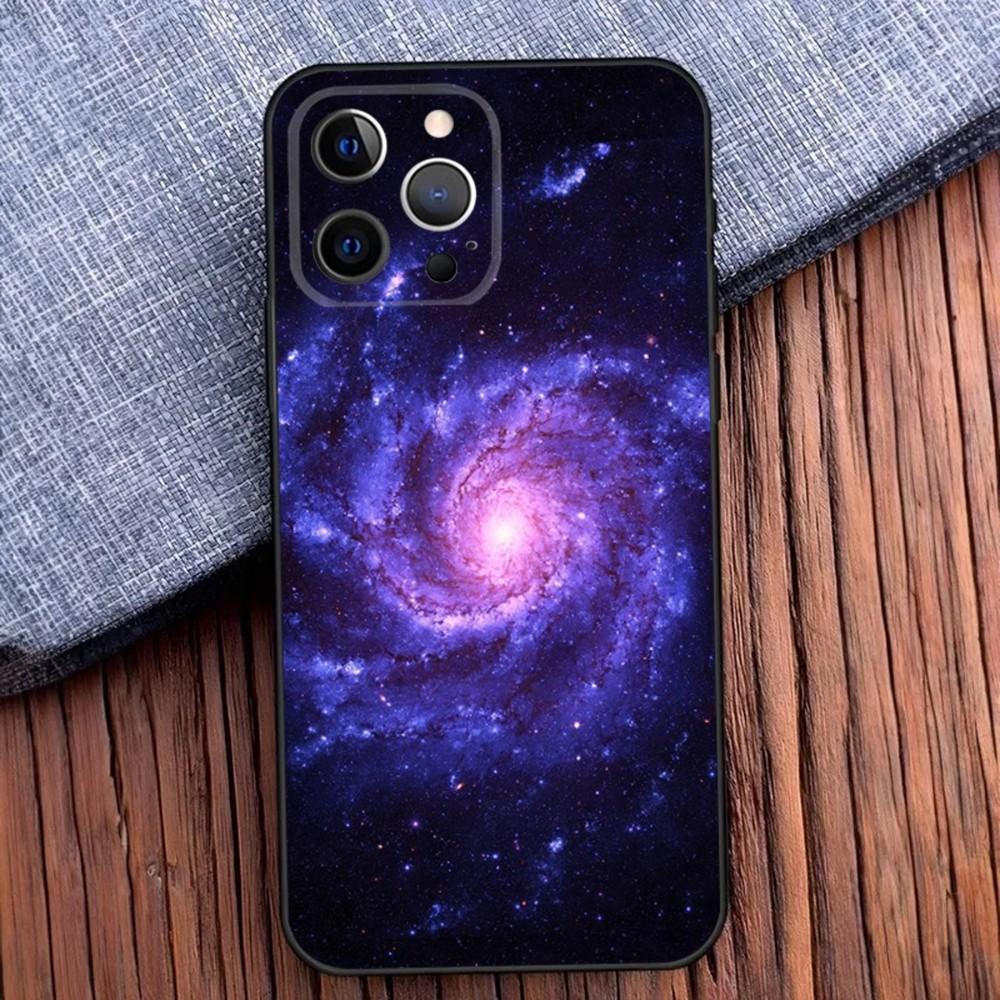Чехол для телефона 'Космос для Галактической Вселенной' для iPhone 16,15,14,13,12,11,Pro,X,XS,Max,XR,Plus,Mini Черный Мягкий Силиконовый Чехол