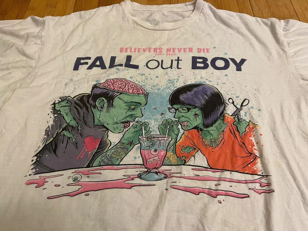 Fall Out Boy Believers Never Die Part Deux Tour 2009 T Shirt All Size S-5XL Unisex T-Shirt