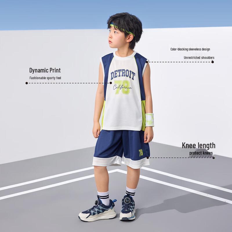 Zuoxi Boys' 2025 Cool-Feel Sports Vest Set