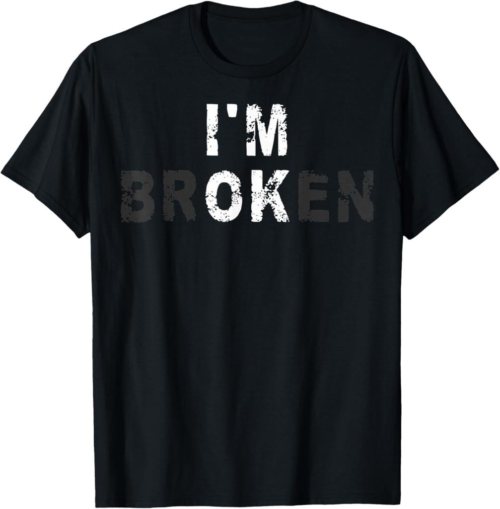 Im Ok Invisible Illness Unisextal Health Awareness Im Broken TShirt Custom Printed Graphic T Shirts Unisexs Camiseta Hombre